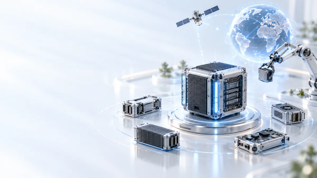 White modular physical cognitive computer with satellite connectivity